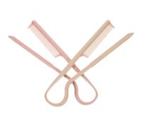 IDEANATEGRATE Hair Straightening Comb for Women 2pcs V-shaped Plastic Combs with Fine Tooth for Hair Smoothing and Detangling for Traveling and Business Trip