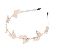 IDEANATEGRATE Headband Headpiece Alloy Chic Elegant Bow Design Golden Crown and Comfortable for Lightweight Wear Season Bridal Graduation Other Occasions