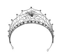 IDEANATEGRATE Headband Versatile Spider Web Bridal Lightweight Elegant Alloy and Hair Accessory Headdress for Sophisticated European Inspired Design Wedding Masquerades Themed Events