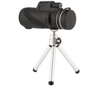 IDEANATEGRATE High-definition Monocular Scope Portable 40x60 Single-tube Telescope with Tripod and Phone Holder and Glass Construction for Bird Watching and Football Games