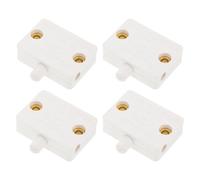 IDEANATEGRATE High Sensitivity Magnetic Cabinet Door Switch, 4 Pcs Automatic Lighting Control, White Plastic Motion Light Switch for Wardrobe and Closet for Home Use