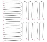 IDEANATEGRATE Hot Roller Clips and Sturdy Metal Clips U-shaped Metal 20pcs Hair Styling Accessories Ensuring Curling Effect Replacement for Electric Hot Rollers for Salon and Home Use