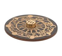 IDEANATEGRATE Incense Tray for Home Decor and Travel Multi-functional Synthetic Material Incense Holder with Elegant Design Easy to Carry Tray for Meditation and Aromatherapy