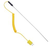 IDEANATEGRATE K Type Handheld Thermocouple Temperature Probe 300mm Small Surface and Liquid Sensor for Hvac Testing and Industrial Temperature Measurement
