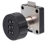 IDEANATEGRATE Keyless Combination Cabinet Lock for File Cabinets and Drawers, Proofing Safety Lock in Black Zinc Alloy and Plastic, for Office and Home Use to Protect Important Information