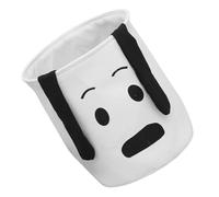 IDEANATEGRATE Large Cartoon Laundry Hamper with Extra Stability and Canvas Material, Space-saving Clothes Storage Basket Suitable for Bedrooms and Laundry Rooms, for Organizing Dirty Clothes