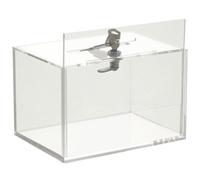 IDEANATEGRATE Lockable Donation Box with Coin Slot - Suggestion and Voting Box for Office, Charity, and Fundraising Use