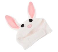 IDEANATEGRATE Lovely Pink Bunny Ear Pet Hat for Small Pets like Rabbits and Kittens, Made of Cotton Cloth to Keep Warm and Washable, for Photo Shoot and Easter Cosplay