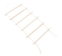 IDEANATEGRATE Macrame Hair Claw Clip Holder Wall Organizer Wooden Rod and Cotton Rope, Elegant Bohemian Style Bow and Claw Clip Hanger for Hair Accessories Storage behind The Door Or Girl's