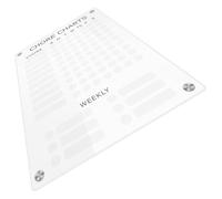 IDEANATEGRATE Magnetic Weekly Planner Board Reusable Magnetic Notepad with No Glue Or Tape Needed Acrylic Schedule Board for Fridge for Home and Office Organisation