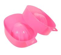 IDEANATEGRATE Manicure Bowls Set of 2 Plastic Nail Soak Trays for Hand Soaking with Easy-To-Clean Design 6.69X4.61X2.36 Inch for Nail Art