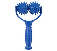 IDEANATEGRATE Massage Roller Stick Handheld Body Massager Blue for Back Pain Relief Manual Shiatsu Back Neck Shoulder Massaging Tool