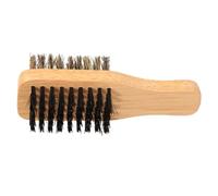 IDEANATEGRATE Men's Double-sided Beard Brush with Soft Bristles and Nylon for Facial Hair Grooming, Designed to Soften Beard and Promote Growth, for Wet Shaving Use