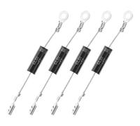 IDEANATEGRATE Microwave Oven Diodes 4pcs Metal High Voltage Diode Replacement Parts for Kitchen Appliance Repair