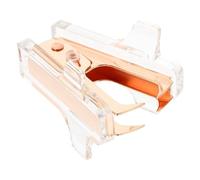 IDEANATEGRATE Mini Rose Gold Staple Remover Handheld Metal Stapler Puller for Office and Home Use, Compact Ergonomic Staple Removal Tool, Portable Financial Office Accessory