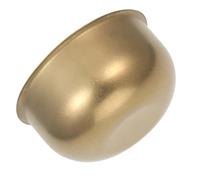 IDEANATEGRATE Multipurpose Small Stainless Steel Rice Bowl with Uniform Heat Distribution, Golden Round Single Layer Design, for Families and Parties, Size 12x9x6.2cm