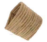 IDEANATEGRATE Natural Straw Woven Chicken Sleep Nest Medium Cozy Breathable Hamster and Small Animal Bed Semi-enclosed Design for Warmth and Comfort Easy to Clean and Portable