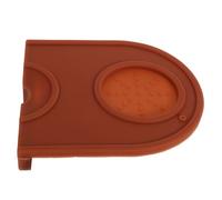 IDEANATEGRATE Pad Compact Beautiful for for Kitchen Countertop Design with Use Brown Silicone Coffee Tamper Mat Accessories, and Heat Resistant Non-slip Espresso Machine
