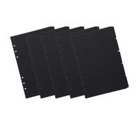 IDEANATEGRATE Paper Binder Dividers for Easy Management with Practical Tabs Design 5pcs A5 Notebook Tab Dividers Suitable for Journals and Reports, for Students