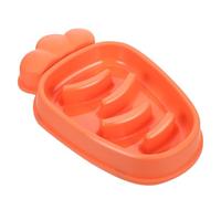 IDEANATEGRATE Pet Slow Feeder Bowl Large Capacity Design Carrot Shape for Dogs and Cats Made of Sturdy Pp Material Reduces Bloating and Helps Prevent Obesity, for Slowing down Eating Speed