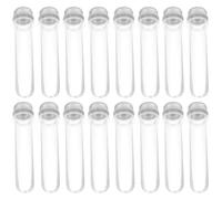 IDEANATEGRATE Pet Test Tubes Cylindrical Storage Containers 20pcs with Screw Caps 45ml for Celebratory Occasions for Liquids and Hydroponic Plants and Safe