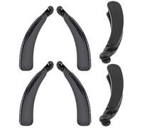 IDEANATEGRATE Plastic Hairdressing Twist Clips 6Pcs Black 4.3 Inch Banana Shape for Women Thick Curly Hair Portable Hair Accessories for Trendy Styling