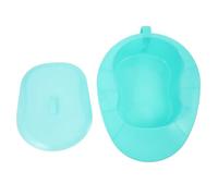 IDEANATEGRATE Portable Bed Pan and Smooth Slope Design with Lid Odor Isolation Lightweight Pp Material for Elderly and Disabled Individuals Suitable for Nursing Homes and Hospitals