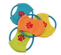 IDEANATEGRATE Portable Bite-resistant Fabric Flying Disc for Dogs, for Outdoor Fetching and Training, Suitable for Huskie and Golden Retriever, Sturdy Interactive Pet Color