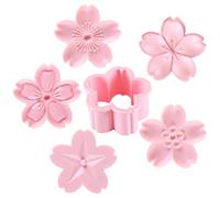 IDEANATEGRATE Press Type Cherry Blossom Cookie Mold Convenient DIY Biscuit Cutter for Baking Sugar Cookies Fondant Pastries Pancakes and Chocolate Treats Fun Flower-Shaped Dessert Tool