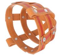 IDEANATEGRATE Protective Pig Muzzle Cover for Livestock with Rope Material, Orange Anti-biting Tool Preventing Biting and Barking, Practical Farm Supplies for Pig Handling