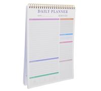 IDEANATEGRATE Purple Daily Planner Notepad with 52 Tear-off Sheets, Convenient to Carry Paper Memo Notepad Suitable for Kinds of Pens, Desk Planner for Important Events and New Year Organisation