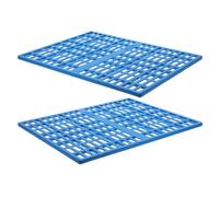 IDEANATEGRATE Rabbit Feet Pad with Antislip Bottom and Soft Comfortable Surface 2pcs Plastic Bunny Floor Mat for Cage Floor Resting Mat Suitable for Small Animals like Rabbits and Bunnies