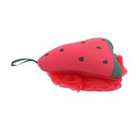 IDEANATEGRATE Red Watermelon Comfortable Massage and Thorough Cleaning Bath Loofah Sponge Polyester Material Body Scrubber for Men for Travel Use