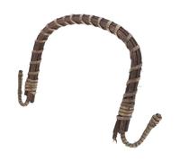 IDEANATEGRATE Replacement Woven Rattan Teapot Handle Non-Slip U-Shape Grip, Comfortable Iron Frame for Pottery Tea Kettle and Teapot, Suitable for Home and Outdoor Use