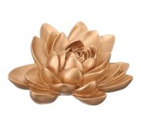 IDEANATEGRATE Resin Lotus Wall Hanging Flower Wall Decor Beautiful Texture Pattern Golden Lotus Flower Art Decor Garden Bedroom European Style Ornament Not Easy to Deform