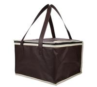IDEANATEGRATE Reusable Easy to Store Non-woven Fabric Insulated Grocery Bag with Thermal Lining and Not Deformed, for Restaurant Food and Beach Use