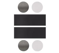 IDEANATEGRATE Self-Adhesive Magnetic Stickers for Refrigerator and Teaching Aids, Magnet Tapes with Acrylic Glue Backing, for DIY Projects in Restaurant and Dorm, Pack of 2 Strips and 4 Plates