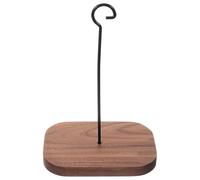 IDEANATEGRATE Self-Adhesive Wall Mount Planter Bracket with Versatile Hanging Options, Wooden and Iron Hanging Plant Hook for Outdoor Garden Use, Complete Set of Accessories for Wind Chimes