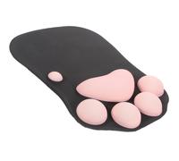 IDEANATEGRATE Silicone Fabric Cat Paw Mouse Pad 5 Pcs Smooth Mouse Glide Wrist Rest Support Chic Look Lovely Design Gaming Office for Students and Teachers