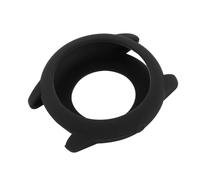 IDEANATEGRATE Silicone Protective Frame Cover for Solar Smartwatch Lightweight Shockproof Watch Shell with Full Scratch and Drop Protection Soft Flexible Case in Black