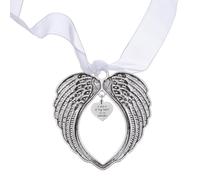 IDEANATEGRATE Silver Alloy Angel Wing Pendant Ornament for Living Space and Christmas Decoration, Realistic and Attractive Wing Shape Hanging Ornament for Home Décor