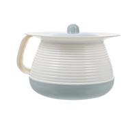 IDEANATEGRATE Spittoon Urinal Basin Potty with Lid and Handle, Plastic Portable Toilet for Disabled and Elderly, Suitable for Home Use