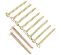 IDEANATEGRATE Survey Marker Stakes Galvanized Metal 20pcs Crossshaped Ground Nails with High Precision Monitoring and Longterm Durability for Property Line and Land Marking for Garden