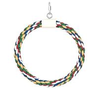 IDEANATEGRATE Swing Chewing Small Birds for Parrot Bite Hanging Bird Cotton Rope, Sturdy round Shape Cage for Developing Skills Fun Cockatiels