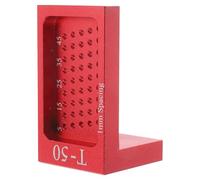 IDEANATEGRATE T Type Woodworking Ruler, Aluminium Alloy with Fine Scale, High Precision Marking Tool for Blueprints and Line Art, Portable Measuring Ruler for Drafters