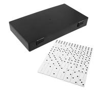 IDEANATEGRATE Tactile Dominoes Game Set with Raised Dots the Blind and Visually Impaired, Resin Material, Accessible Design, for School Use and Group Activity, Adult Dominoes Activity Game