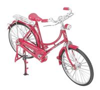 IDEANATEGRATE Vintage Miniature Bicycle Model with Inflator, Alloy and Rubber Materials, Home Decor Accessory for Living Room or Company, Creative Craft with Fine Workmanship and Not Easy
