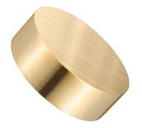 IDEANATEGRATE Vintage round Brass Paperweight 6cm Solid Chinese Calligraphy Writing Weight for Painting, Drawing and Sumi Art Office Use