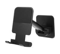 IDEANATEGRATE Wall Mount Phone Holder Adhesive Stand for Phones with Tpu Material, Small and Thin Shape, for Playing Games and Watching Videos, Black Colour, Damage-free Sticky Design