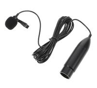 IDEANATEGRATE Wearable with 48v Xlr Three-pin Interface Lavalier Microphone Metal and Plastic Construction, Plug and Play Design for Live Broadcasts and Speeches